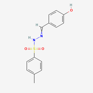 molecular formula C14H14N2O3S B15427393 N-[(4-hydroxyphenyl)methylideneamino]-4-methylbenzenesulfonamide CAS No. 92192-08-0