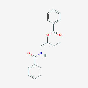 molecular formula C18H19NO3 B15427409 1-Benzamidobutan-2-yl benzoate CAS No. 96608-29-6