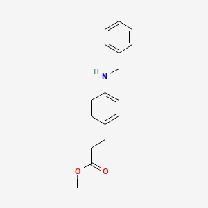 molecular formula C17H19NO2 B15427504 Methyl 3-[4-(benzylamino)phenyl]propanoate CAS No. 93406-97-4