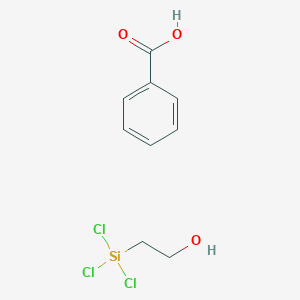 molecular formula C9H11Cl3O3Si B15427533 Benzoic acid;2-trichlorosilylethanol CAS No. 92886-74-3
