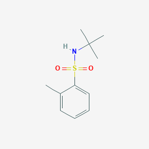 molecular formula C11H17NO2S B15427548 Benzenesulfonamide, N-(1,1-dimethylethyl)-2-methyl- CAS No. 91340-63-5