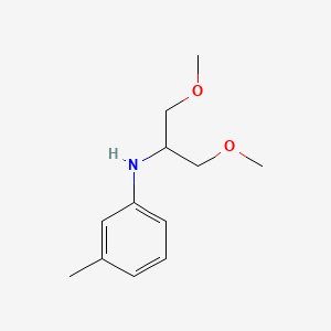 molecular formula C12H19NO2 B15427562 N-(1,3-dimethoxypropan-2-yl)-3-methylaniline CAS No. 93586-57-3