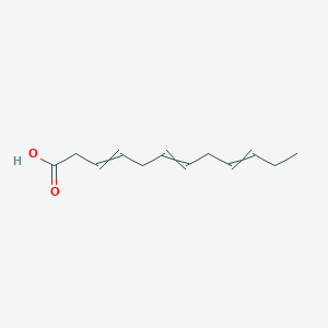 molecular formula C12H18O2 B15427564 Dodeca-3,6,9-trienoic acid CAS No. 92340-48-2