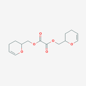 molecular formula C14H18O6 B15427673 Bis[(3,4-dihydro-2H-pyran-2-yl)methyl] ethanedioate CAS No. 92865-64-0