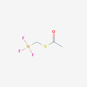 molecular formula C3H5F3OSSi B15427716 S-[(Trifluorosilyl)methyl] ethanethioate CAS No. 91258-92-3