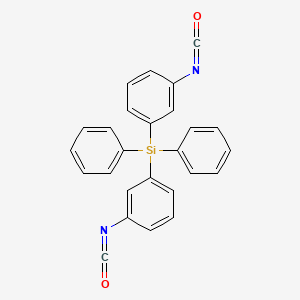 molecular formula C26H18N2O2Si B15427726 Bis(3-isocyanatophenyl)(diphenyl)silane CAS No. 91096-88-7