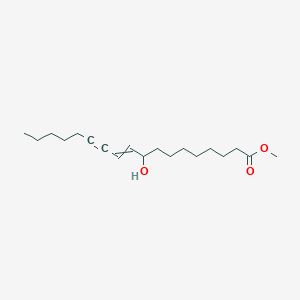 molecular formula C19H32O3 B15427739 Methyl 9-hydroxyoctadec-10-EN-12-ynoate CAS No. 94435-50-4
