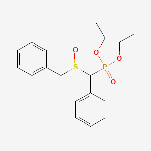 molecular formula C18H23O4PS B15427745 Diethyl [phenyl(phenylmethanesulfinyl)methyl]phosphonate CAS No. 93383-33-6