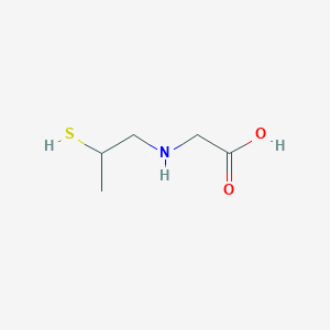 molecular formula C5H11NO2S B15427761 N-(2-Sulfanylpropyl)glycine CAS No. 92593-00-5