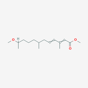 molecular formula C16H28O3 B15427779 Methyl 11-methoxy-3,7-dimethyldodeca-2,4-dienoate CAS No. 90165-21-2