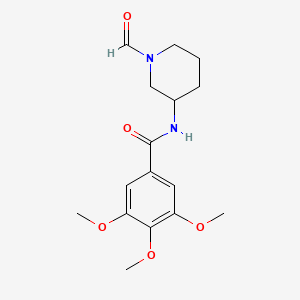 molecular formula C16H22N2O5 B15427824 N-(1-Formylpiperidin-3-yl)-3,4,5-trimethoxybenzamide CAS No. 91677-30-4