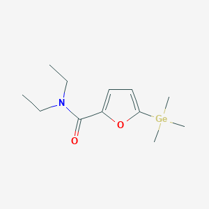 molecular formula C12H21GeNO2 B15427835 N,N-Diethyl-5-(trimethylgermyl)furan-2-carboxamide CAS No. 90260-98-3