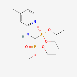molecular formula C15H28N2O6P2 B15427844 N-(2-(4-picolyl)) aminomethylene bisphosphonate (tetraethyl ester) CAS No. 92083-06-2