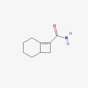 molecular formula C9H13NO B15427852 Bicyclo[4.2.0]oct-6-ene-7-carboxamide CAS No. 91239-97-3