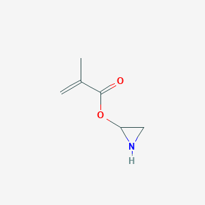 molecular formula C6H9NO2 B15427886 Aziridin-2-yl 2-methylprop-2-enoate CAS No. 92641-24-2