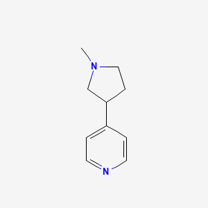 molecular formula C10H14N2 B15427890 4-(1-Methylpyrrolidin-3-yl)pyridine CAS No. 92118-23-5