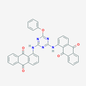 9,10-Anthracenedione, 1,1'-[(6-phenoxy-1,3,5-triazine-2,4-diyl)diimino]bis-
