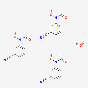 molecular formula C27H26N6O7 B15427952 N-(3-cyanophenyl)-N-hydroxyacetamide;hydrate CAS No. 91795-70-9