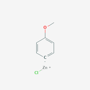 molecular formula C7H7ClOZn B15428129 Zinc, chloro(4-methoxyphenyl)- CAS No. 93296-09-4