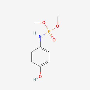 molecular formula C8H12NO4P B15428170 Dimethyl N-(4-hydroxyphenyl)phosphoramidate CAS No. 91488-49-2