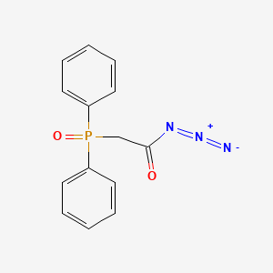 molecular formula C14H12N3O2P B15428241 (Diphenylphosphoryl)acetyl azide CAS No. 90305-00-3