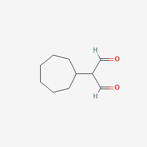 molecular formula C10H16O2 B15428276 Cycloheptylpropanedial CAS No. 90253-11-5