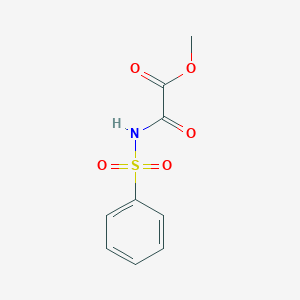 molecular formula C9H9NO5S B15428373 Methyl [(benzenesulfonyl)amino](oxo)acetate CAS No. 90668-97-6