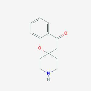 molecular formula C13H15NO2 B154284 spiro[chromene-2,4'-piperidin]-4(3H)-one CAS No. 136081-84-0