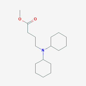 molecular formula C17H31NO2 B15428442 Methyl 4-(dicyclohexylamino)butanoate CAS No. 93478-72-9
