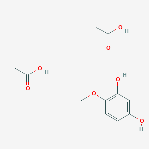 molecular formula C11H16O7 B15428444 Acetic acid;4-methoxybenzene-1,3-diol CAS No. 91401-25-1