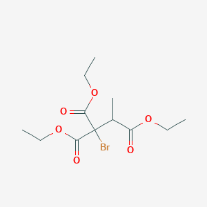 molecular formula C12H19BrO6 B15428538 Triethyl 1-bromopropane-1,1,2-tricarboxylate CAS No. 92084-92-9