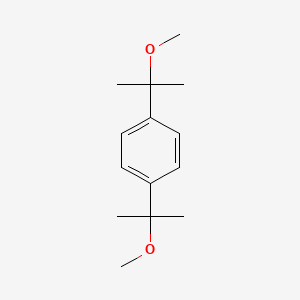 molecular formula C14H22O2 B15428542 Benzene, 1,4-bis(1-methoxy-1-methylethyl)- CAS No. 93864-84-7