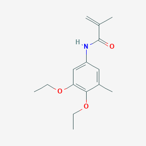 molecular formula C15H21NO3 B15428585 N-(3,4-Diethoxy-5-methylphenyl)-2-methylprop-2-enamide CAS No. 90257-19-5