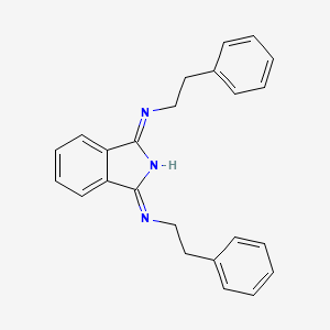 molecular formula C24H23N3 B15428686 (1Z)-N-(2-Phenylethyl)-1-[(2-phenylethyl)imino]-1H-isoindol-3-amine CAS No. 93423-58-6