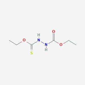 molecular formula C6H12N2O3S B15428689 Ethyl 2-(ethoxycarbonothioyl)hydrazine-1-carboxylate CAS No. 91915-05-8