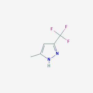 molecular formula C5H5F3N2 B154287 5-methyl-3-(trifluoromethyl)-1H-pyrazole CAS No. 10010-93-2