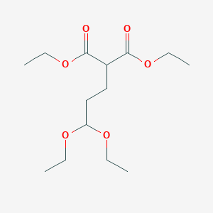 molecular formula C14H26O6 B15428746 Diethyl 2-(3,3-diethoxypropyl)propanedioate CAS No. 92320-33-7