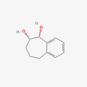 molecular formula C11H14O2 B15428759 cis-6,7,8,9-Tetrahydro-5H-benzocycloheptene-5,6-diol CAS No. 93640-65-4