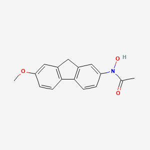 molecular formula C16H15NO3 B15428792 N-hydroxy-N-(7-methoxy-9H-fluoren-2-yl)acetamide CAS No. 92901-08-1