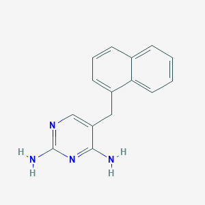 molecular formula C15H14N4 B15428800 5-(Naphthalen-1-ylmethyl)pyrimidine-2,4-diamine CAS No. 93734-31-7