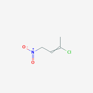 molecular formula C4H6ClNO2 B15428831 3-Chloro-1-nitrobut-2-ene CAS No. 90817-28-0