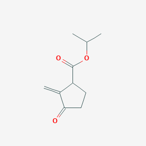 molecular formula C10H14O3 B15428920 Propan-2-yl 2-methylidene-3-oxocyclopentane-1-carboxylate CAS No. 90157-54-3