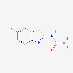 molecular formula C9H9N3OS B15428958 N-(6-Methyl-1,3-benzothiazol-2-yl)urea CAS No. 90564-99-1