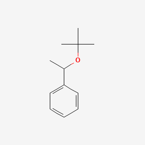 molecular formula C12H18O B15429073 1-((2-Methylpropan-2-yl)oxy)ethylbenzene CAS No. 90367-83-2
