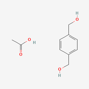 molecular formula C10H14O4 B15429078 Acetic acid;[4-(hydroxymethyl)phenyl]methanol CAS No. 93914-54-6