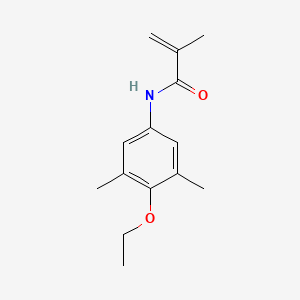 molecular formula C14H19NO2 B15429186 N-(4-Ethoxy-3,5-dimethylphenyl)-2-methylprop-2-enamide CAS No. 90256-90-9