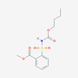 molecular formula C13H17NO6S B15429261 Methyl 2-[(butoxycarbonyl)sulfamoyl]benzoate CAS No. 90096-55-2