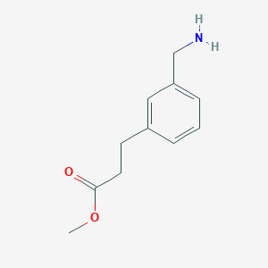molecular formula C11H15NO2 B154293 Methyl 3-[3-(aminomethyl)phenyl]propanoate CAS No. 10051-83-9