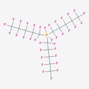 molecular formula C15F35P B15429465 Phosphorane, difluorotris(undecafluoropentyl)- CAS No. 91543-35-0