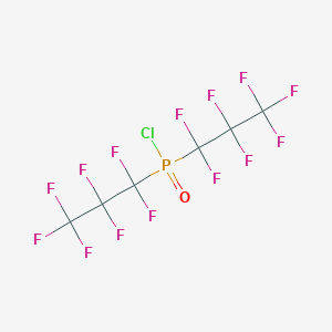 molecular formula C6ClF14OP B15429552 Bis(heptafluoropropyl)phosphinic chloride CAS No. 90403-29-5